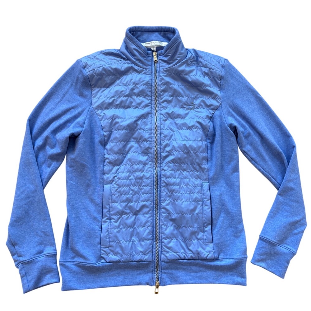 Fairway & Greene Masters Augusta National Golf Jacket Womens Medium Blue Quilted